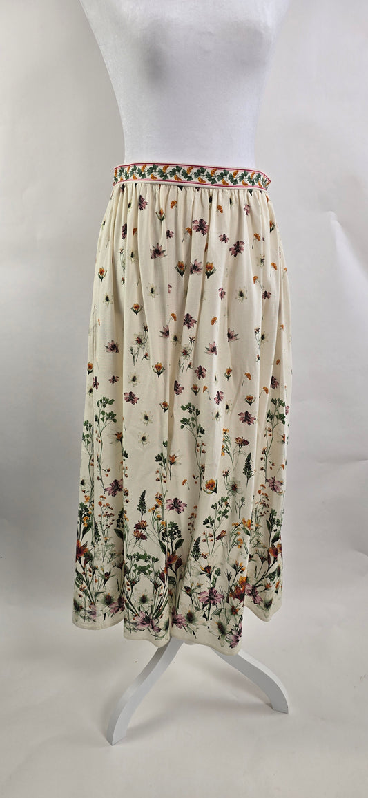 Max Studio London Wildflower Print Midi Skirt