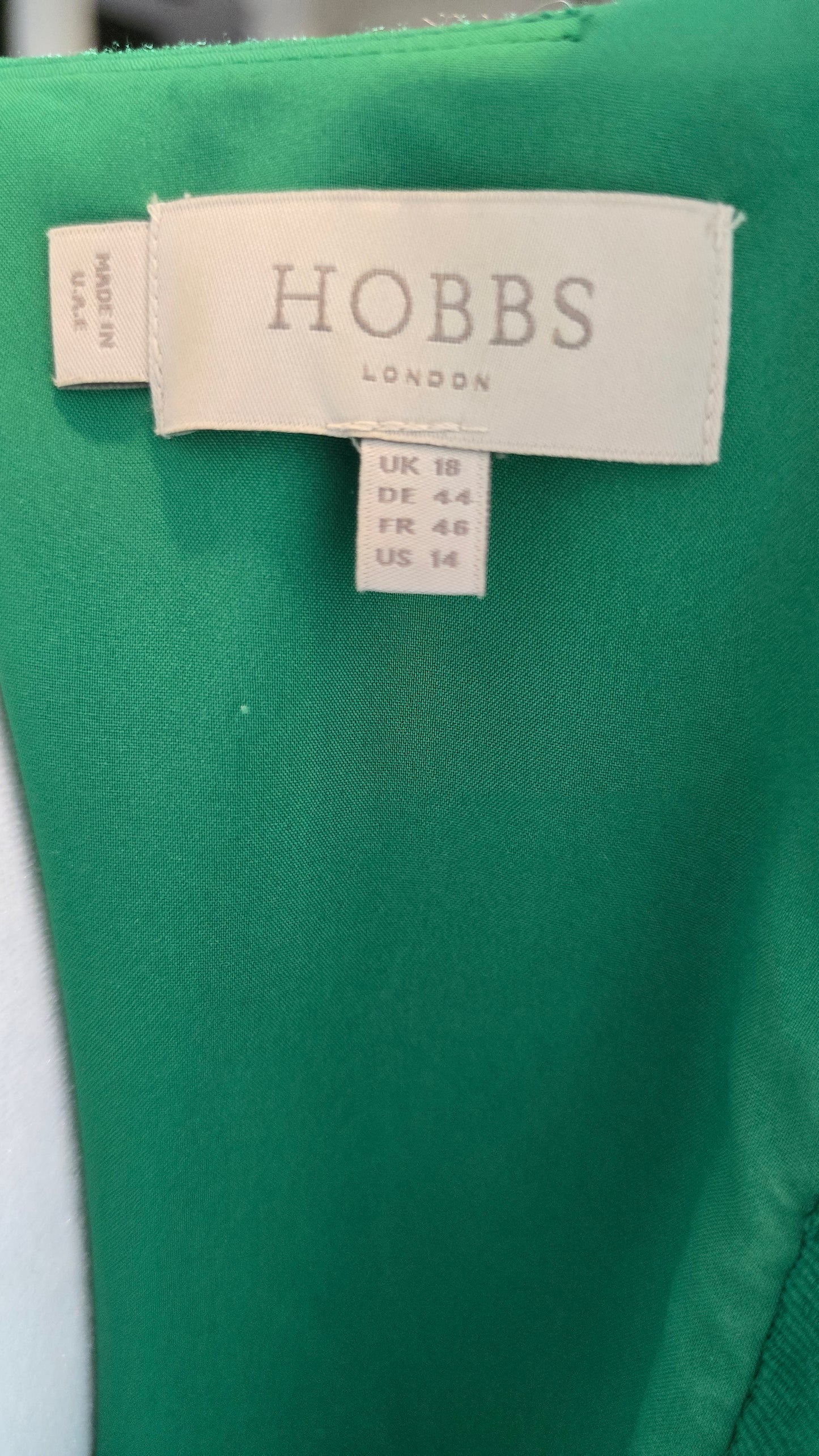 Hobbs London Kelly Green Shift Dress