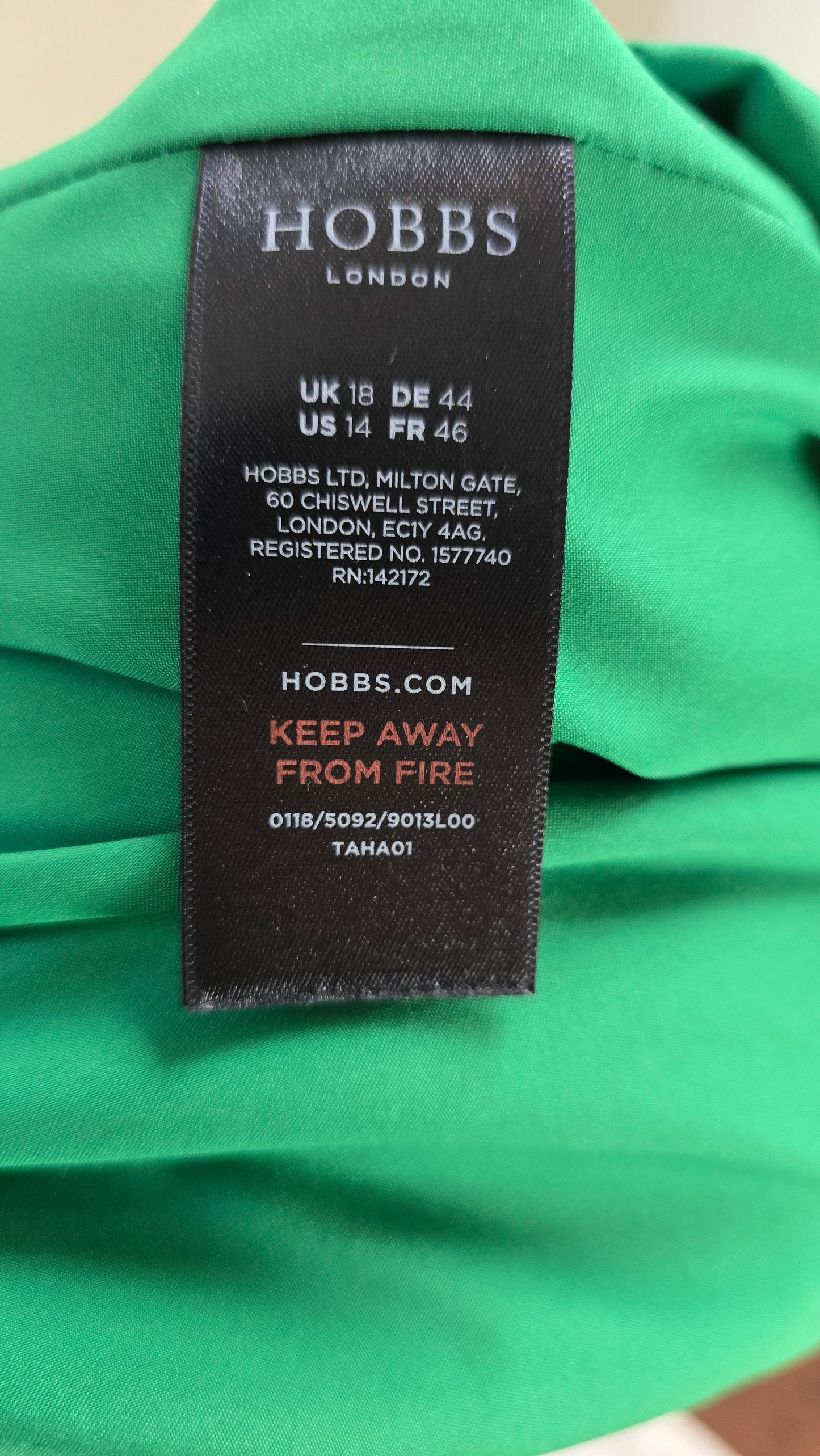 Hobbs London Kelly Green Shift Dress