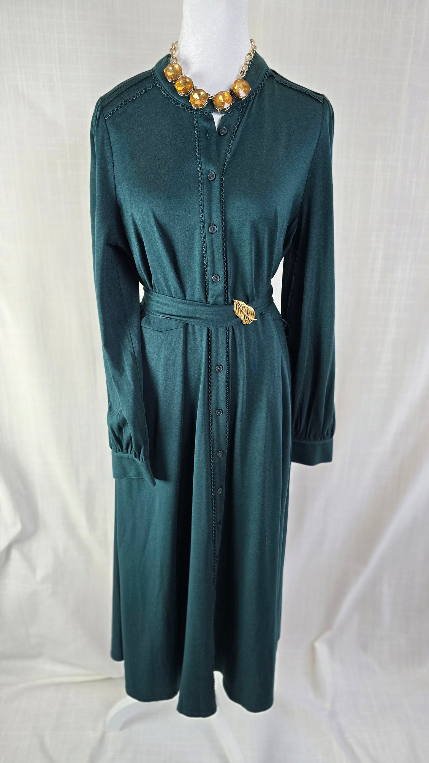 Boden Rowena Trim Jersey Shirt Dress