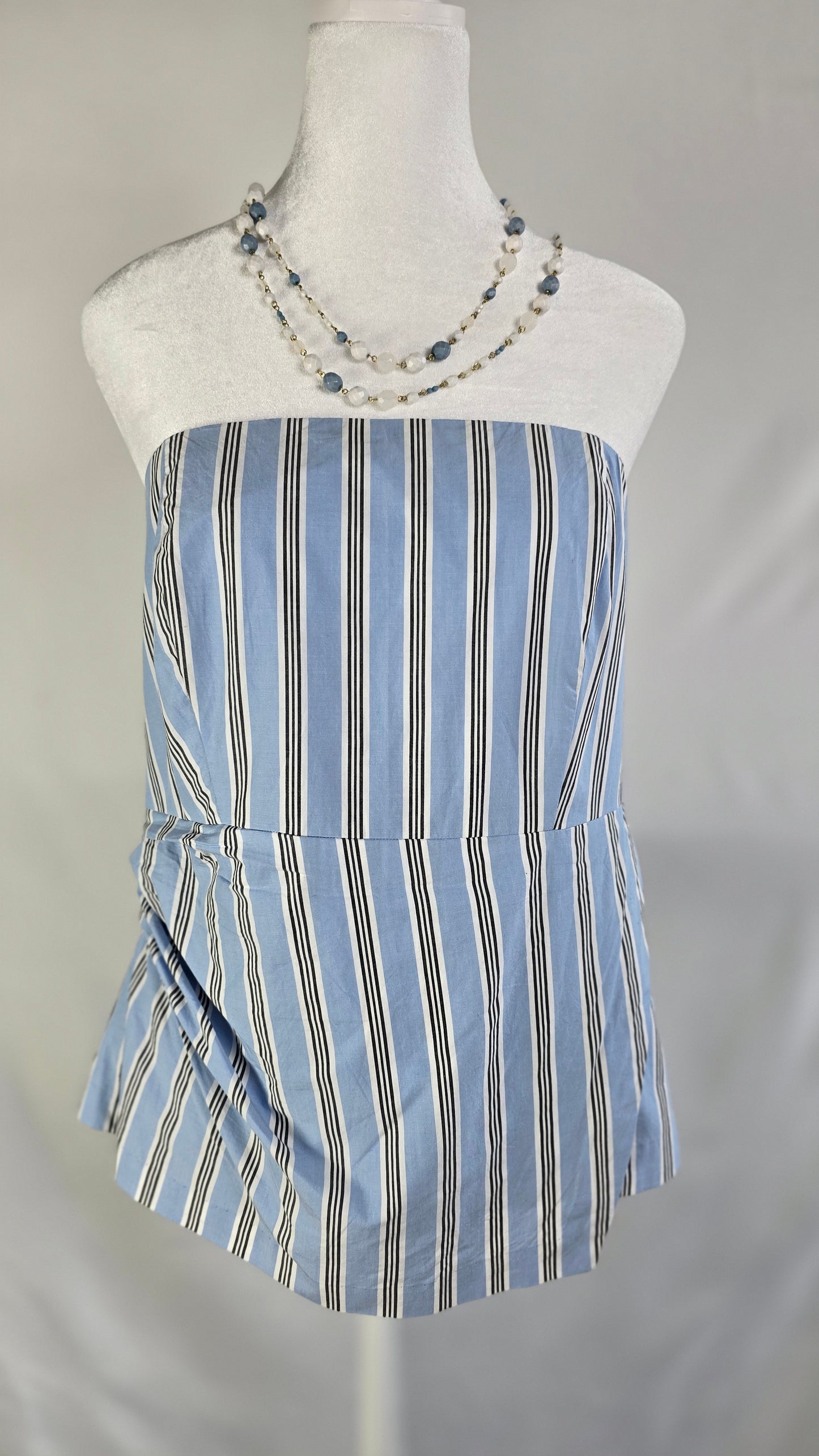 LOFT Strapless Peplum Top