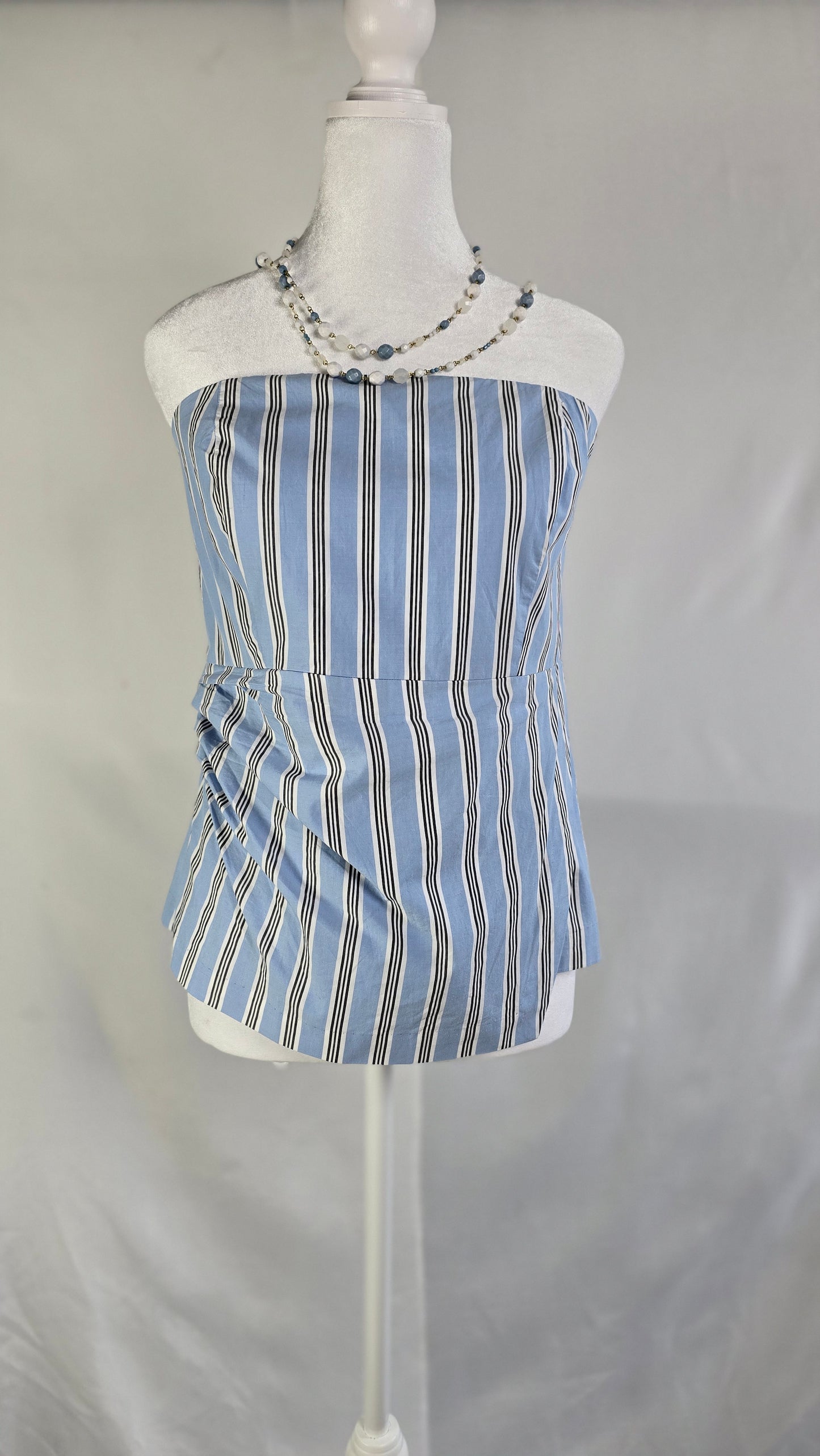 LOFT Strapless Peplum Top