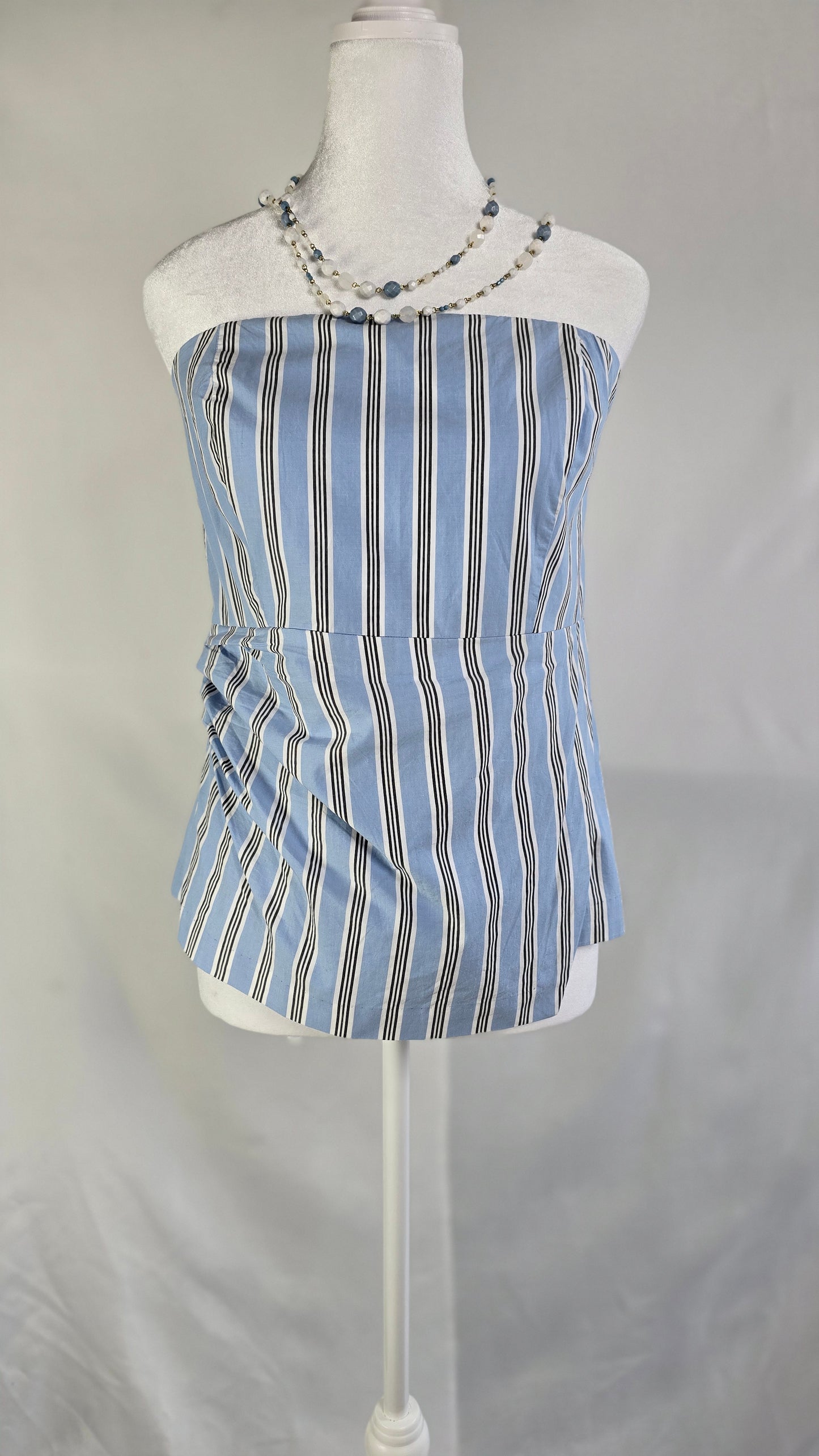 LOFT Strapless Peplum Top