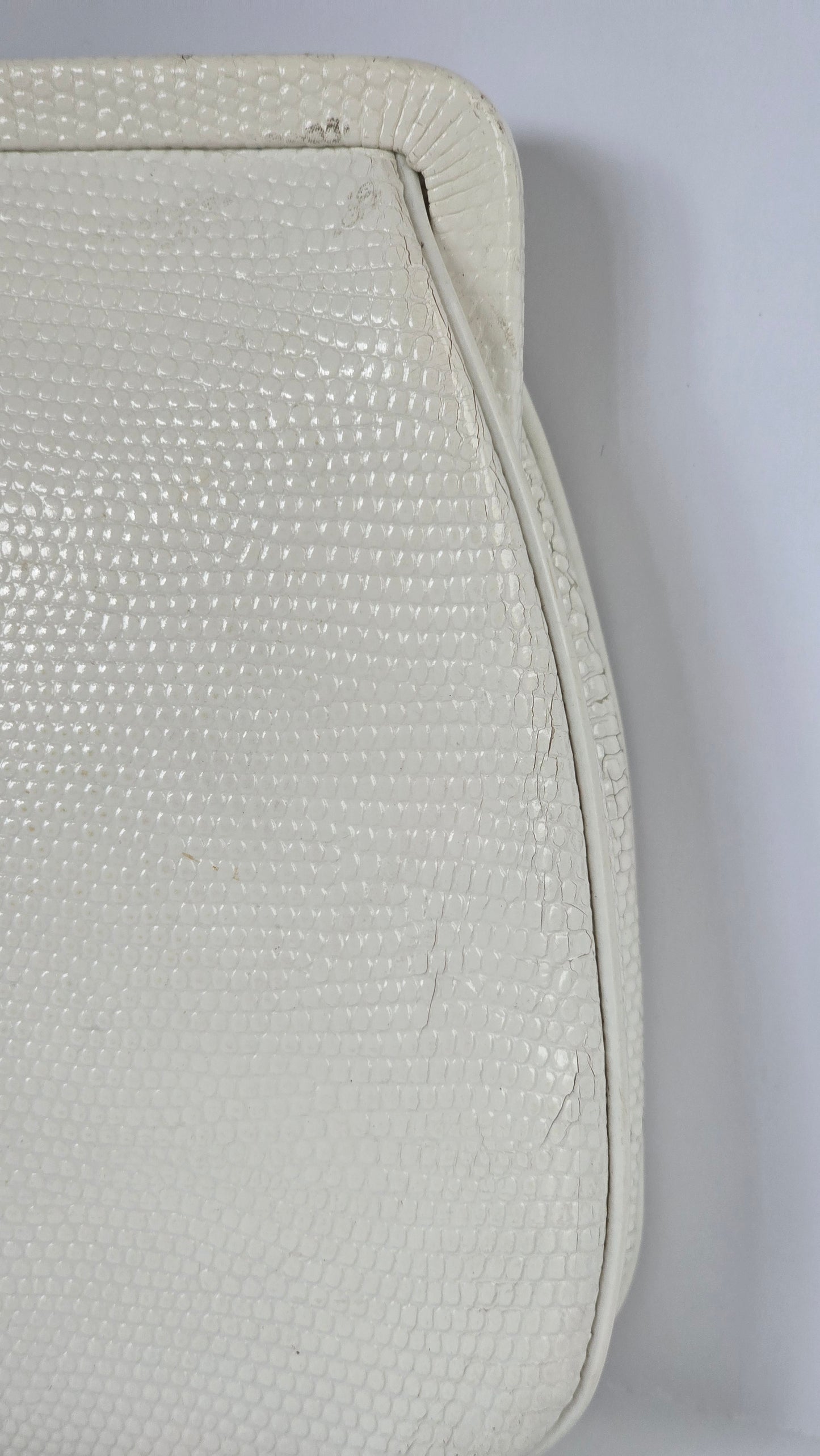 Mayer New York Genuine White Lizard Skin Clutch