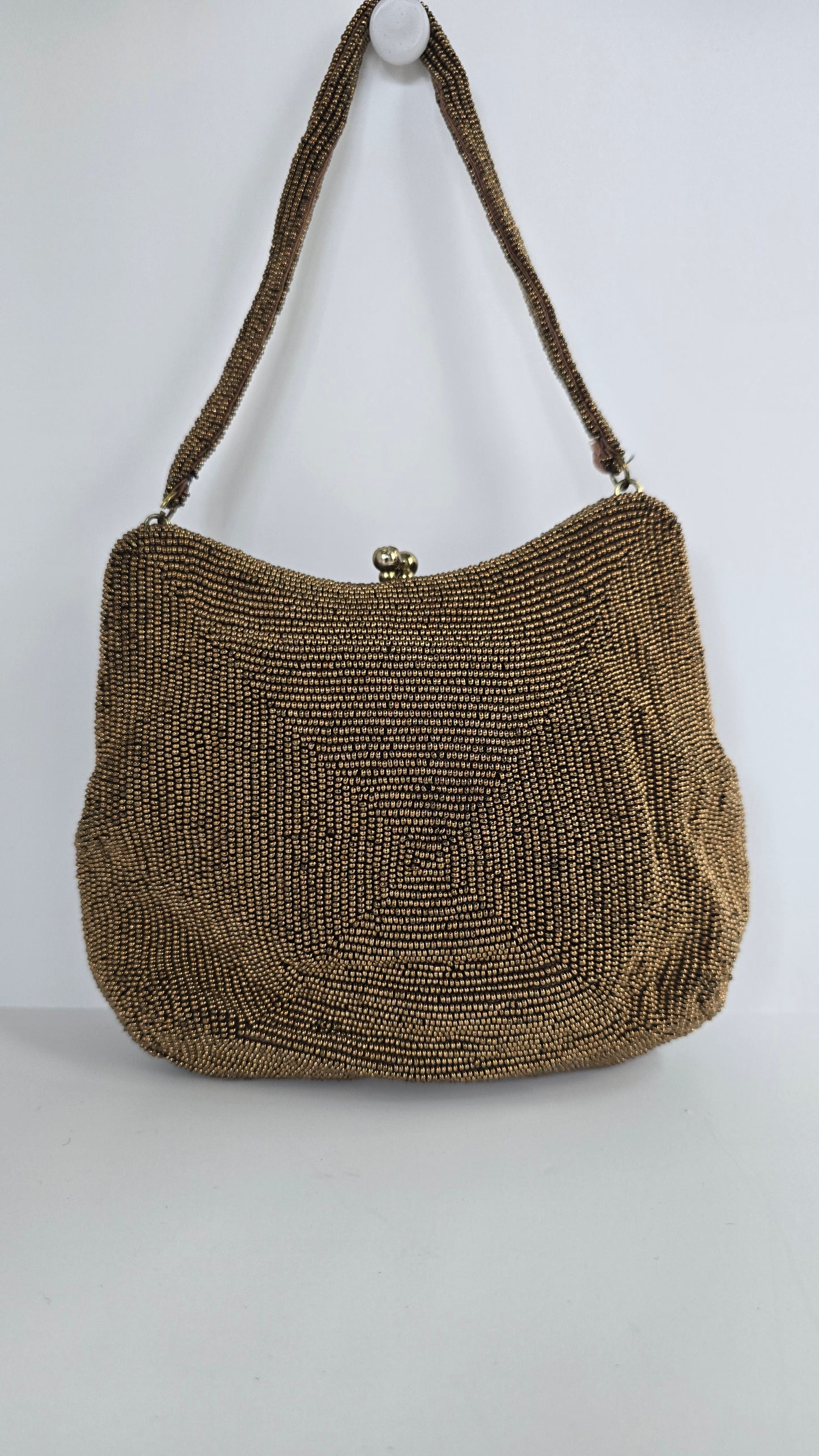 Vintage Richere by Walborg Gold Beaded Evening Bag