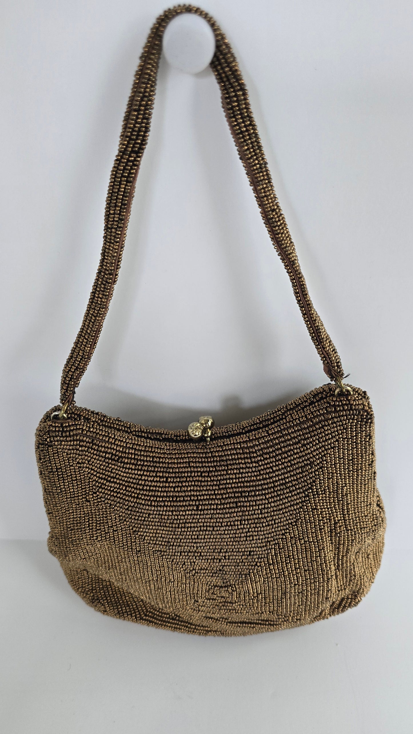 Vintage Richere by Walborg Gold Beaded Evening Bag