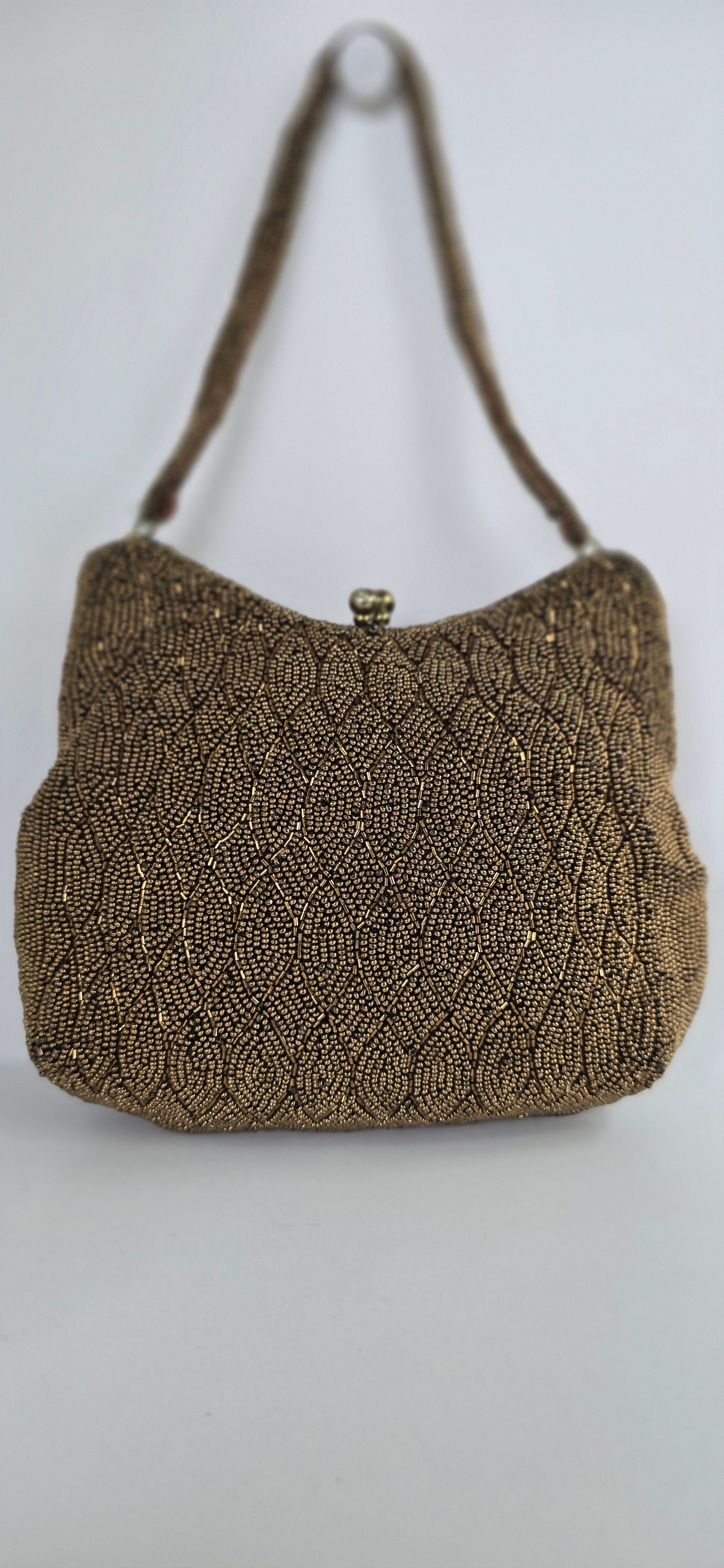 Vintage Richere by Walborg Gold Beaded Evening Bag