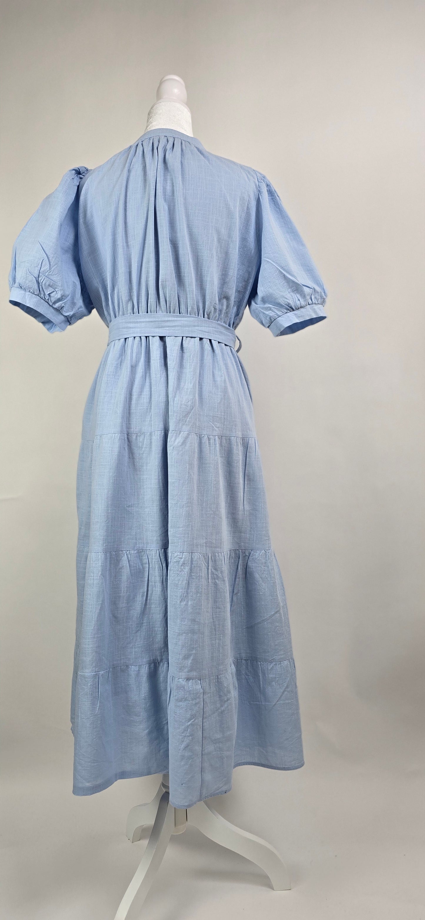Baltic Born Sky Blue Tiered Maxi Dress