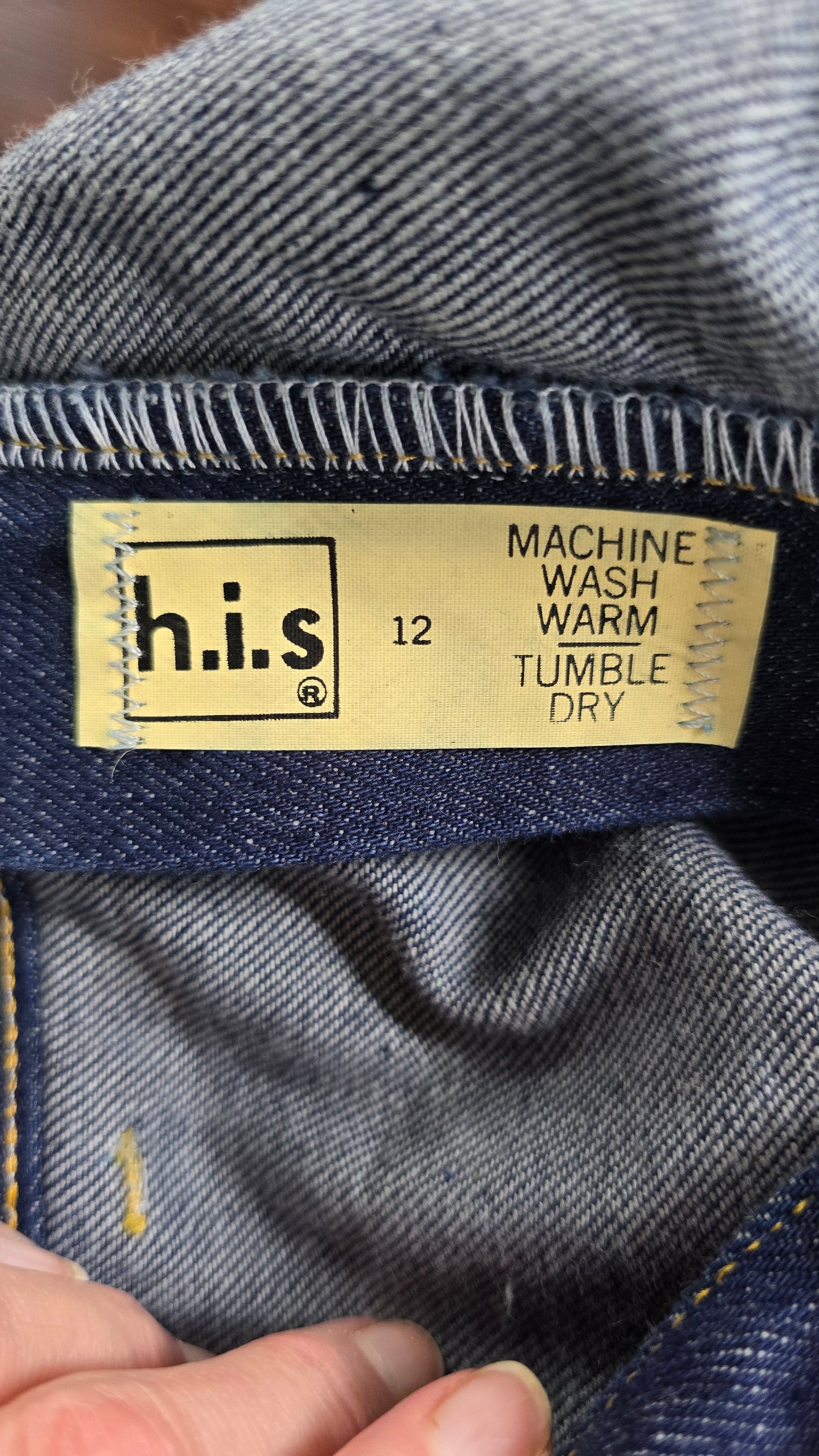 H.I.S. Vintage 1970s High-Rise Wide Leg Jeans