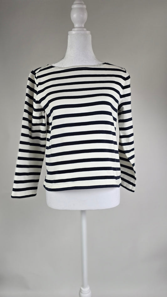 J.Crew Classic Fit Breton Stripe Boatneck Top