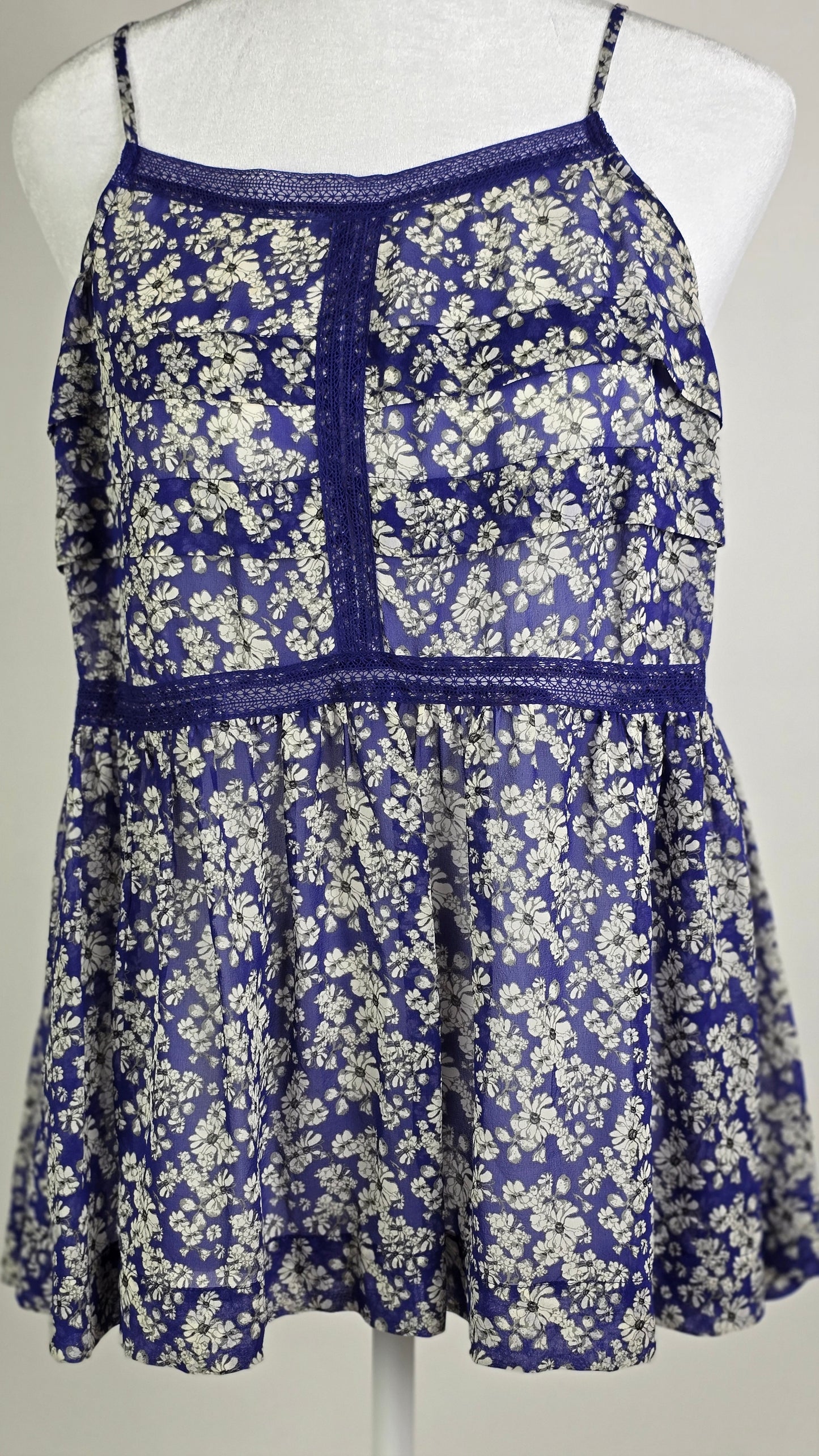 Madewell Floral Ruffle Cami