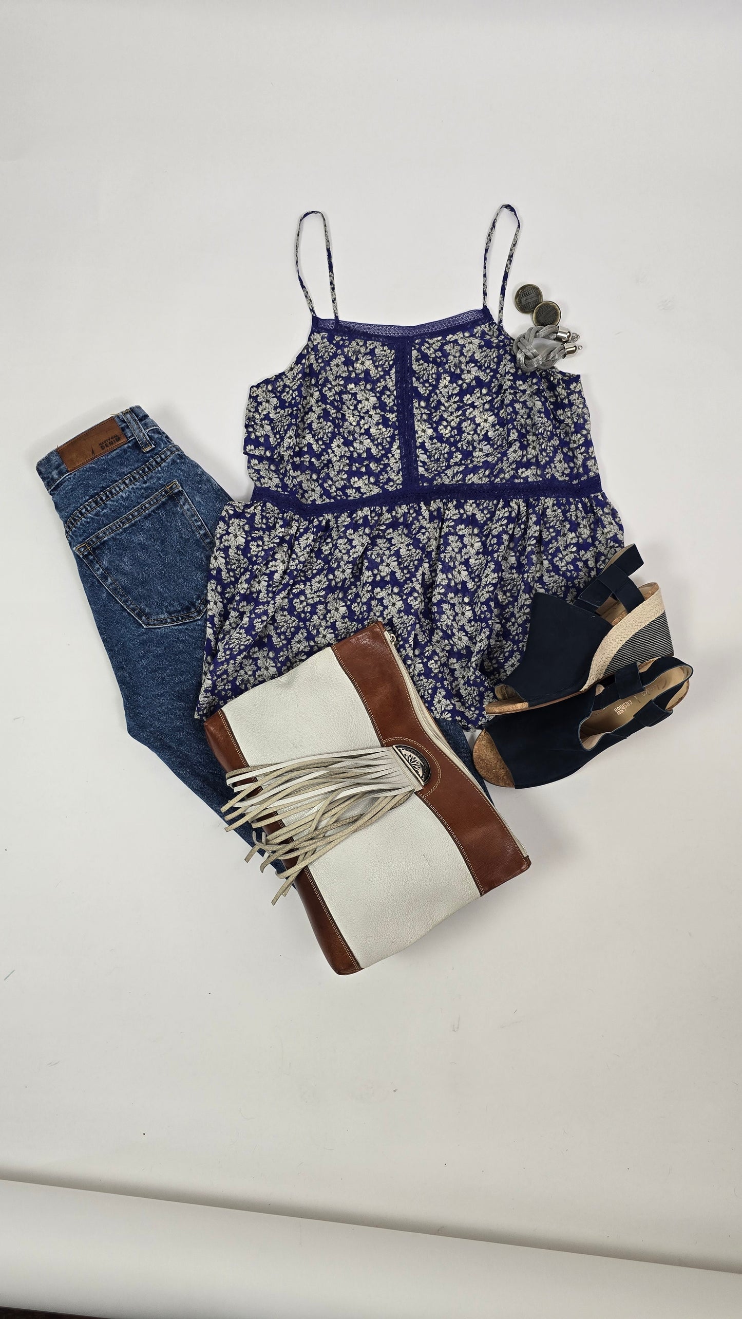 Madewell Floral Ruffle Cami