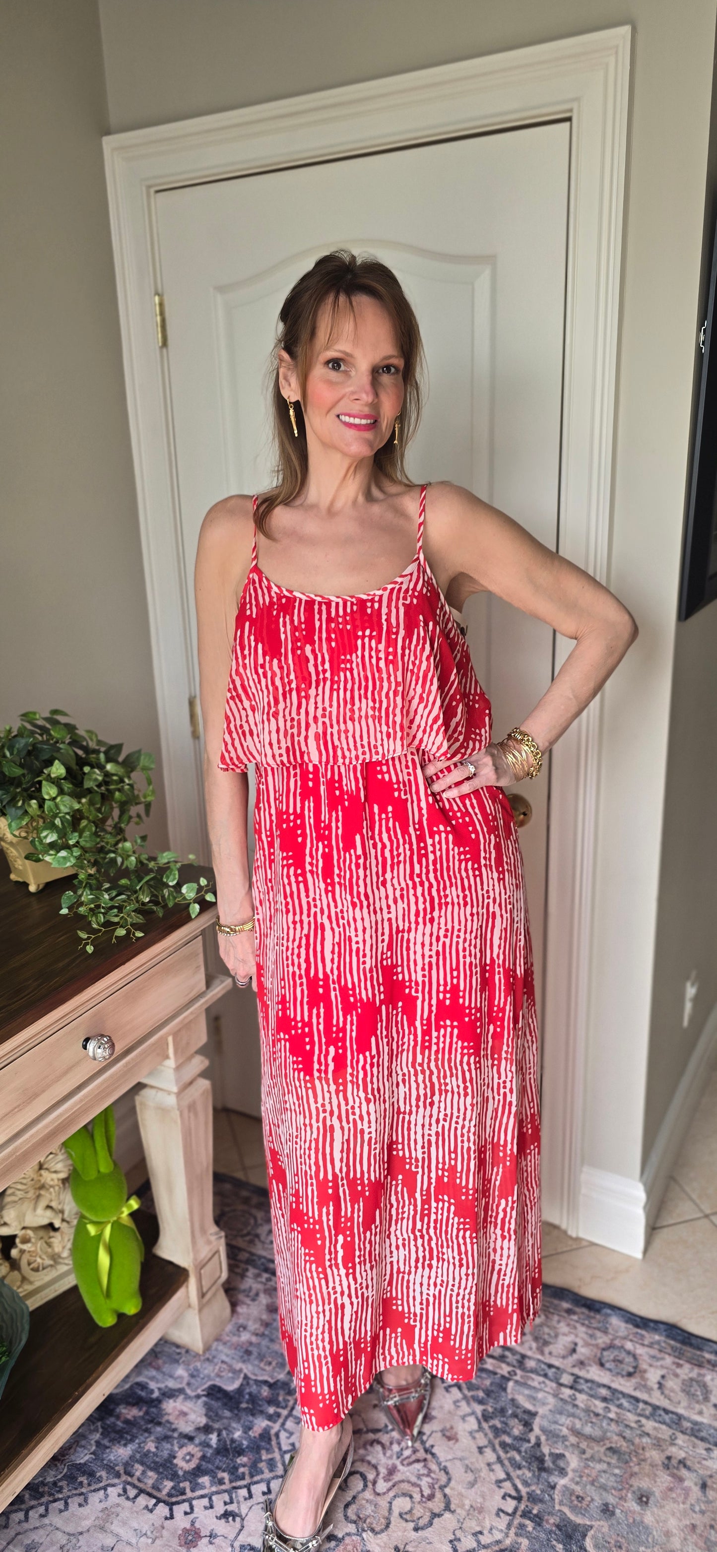 INC International Concepts Red Maxi Dress