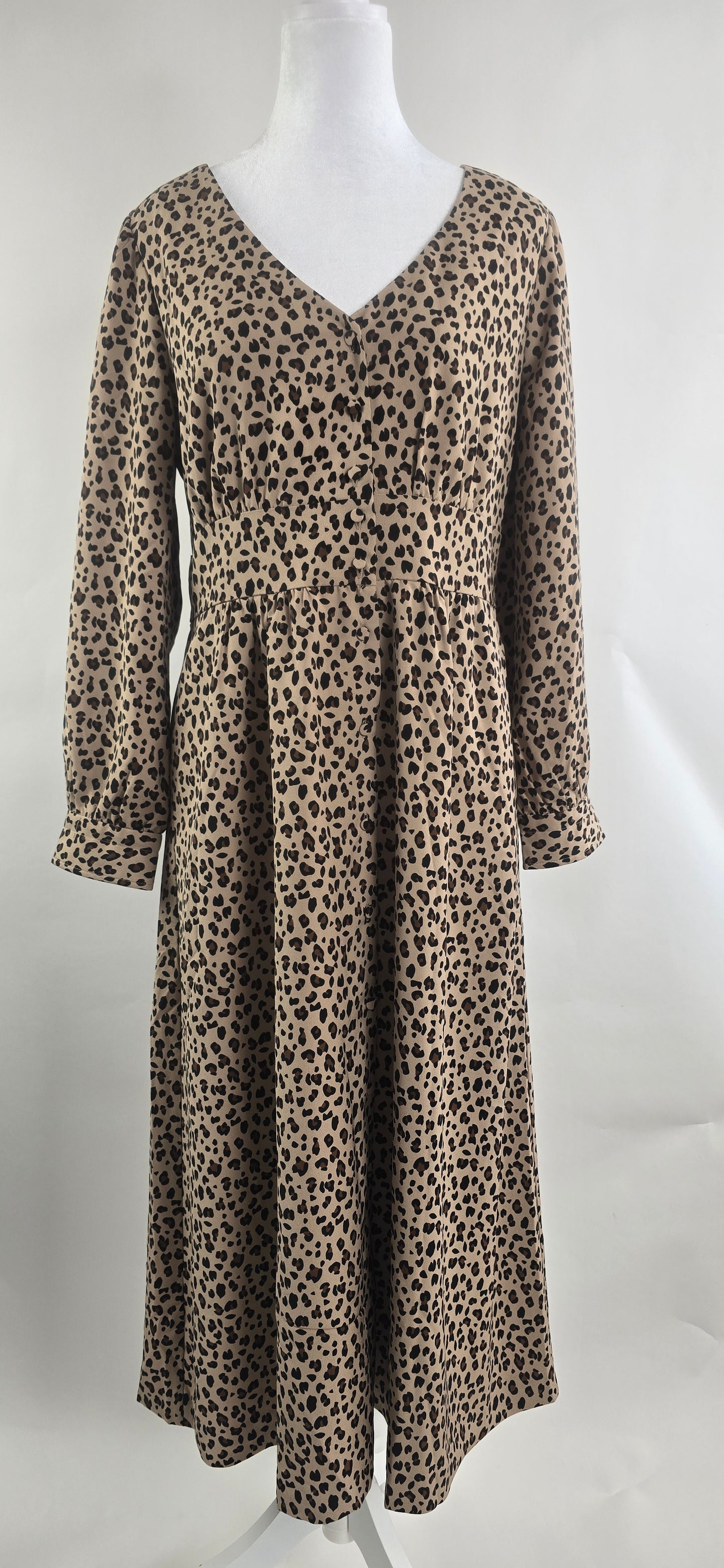 J.Crew Leopard Print Midi Dress