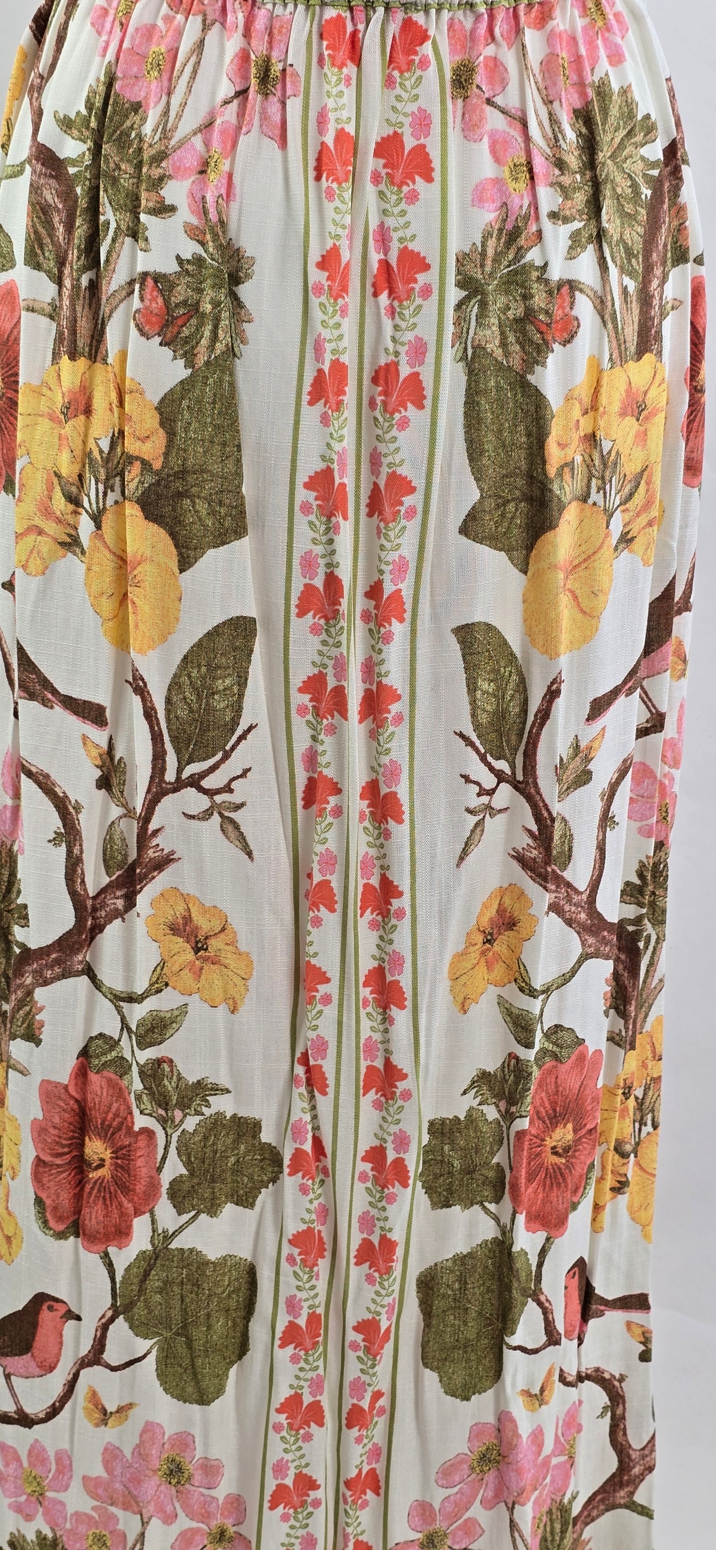 Rose + Olive Resort Garden Print Maxi Skirt