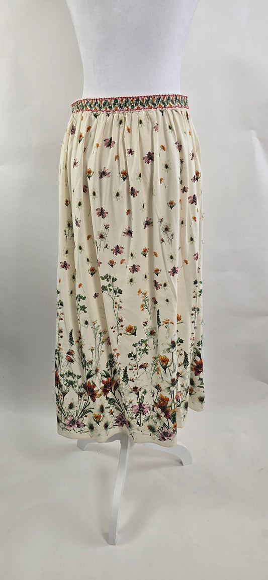 Max Studio London Wildflower Print Midi Skirt