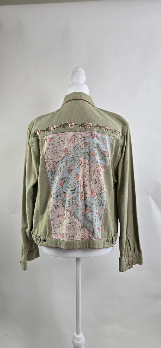 Tantrums  Embroidered Patchwork Jacket