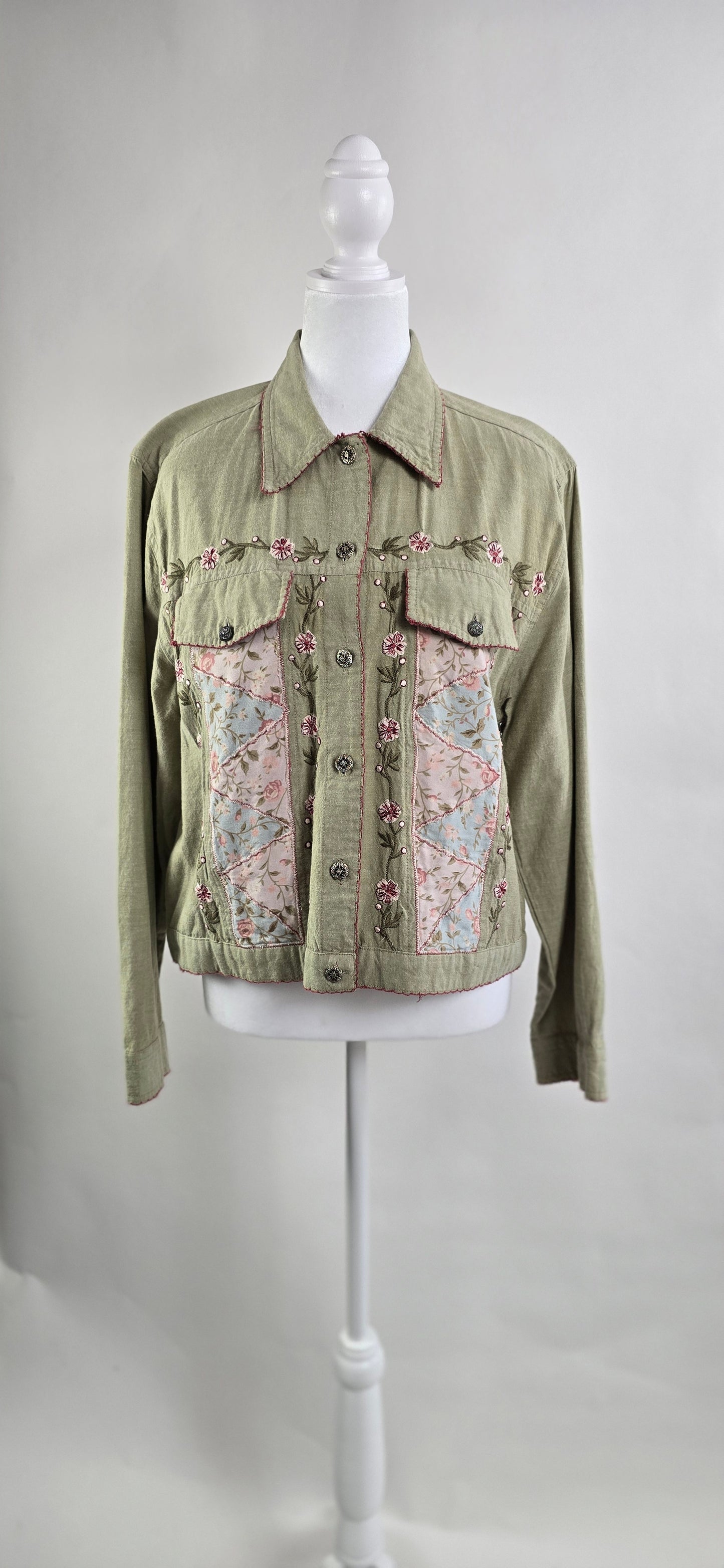 Tantrums  Embroidered Patchwork Jacket
