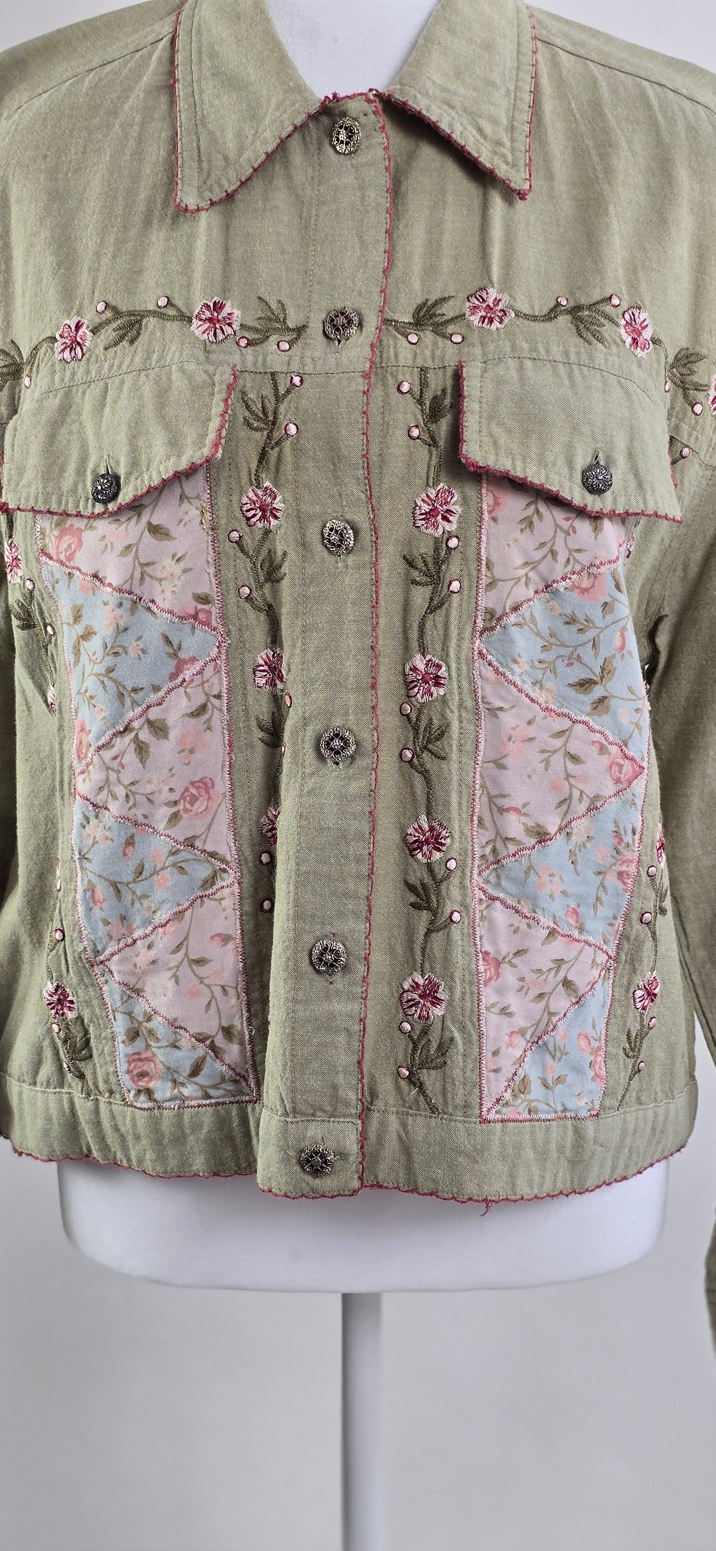 Tantrums  Embroidered Patchwork Jacket