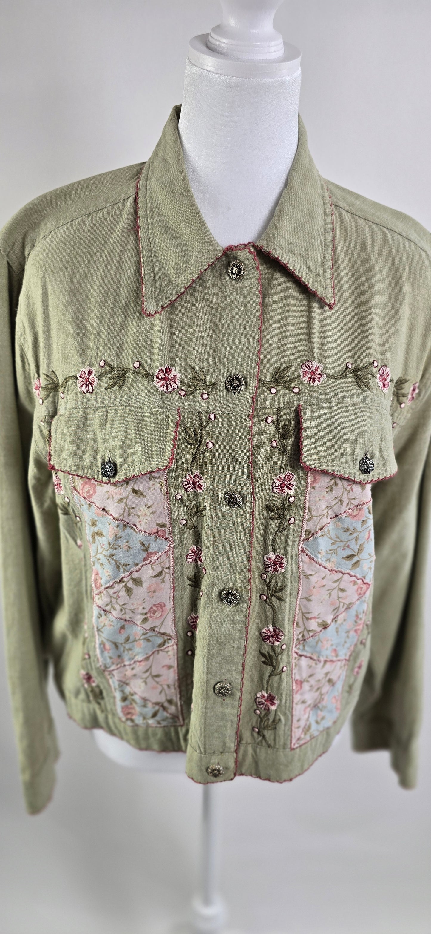Tantrums  Embroidered Patchwork Jacket