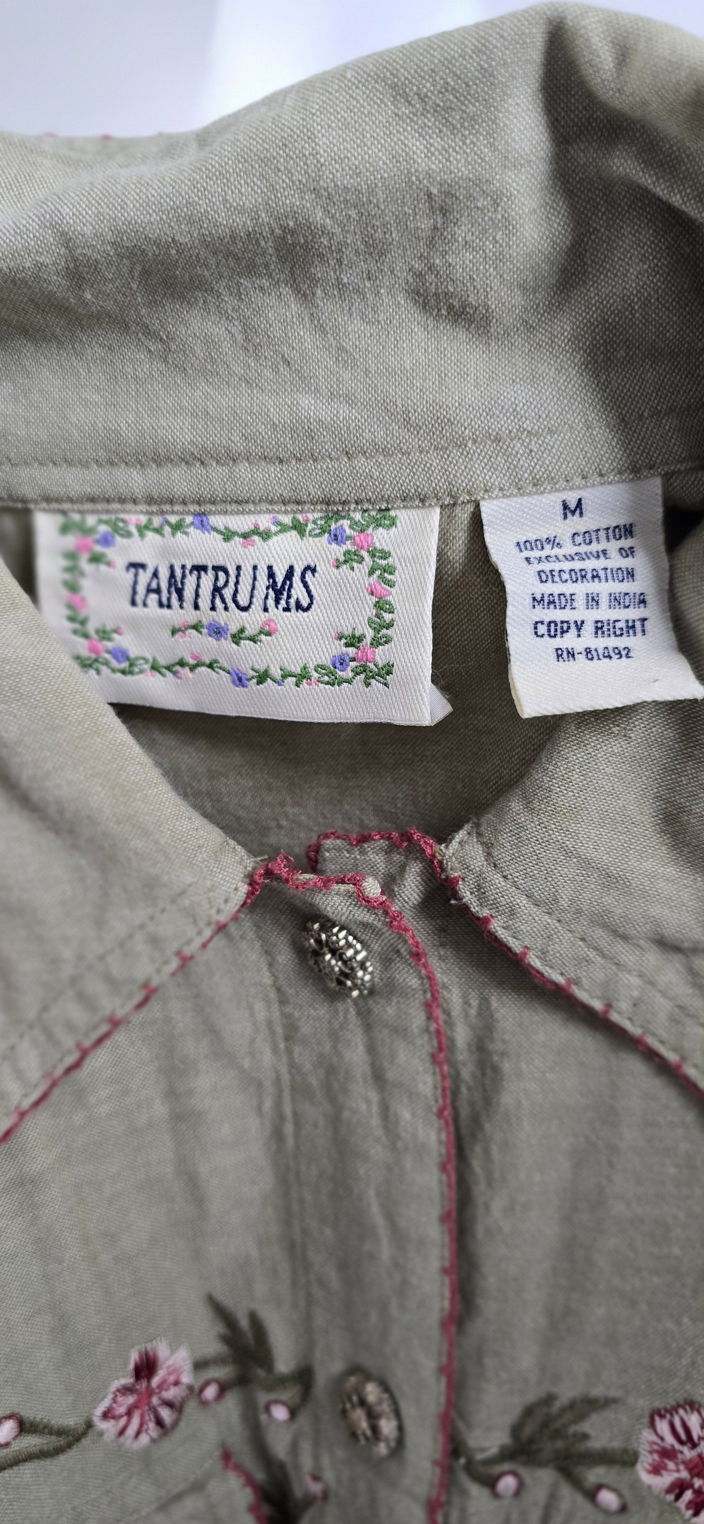 Tantrums  Embroidered Patchwork Jacket