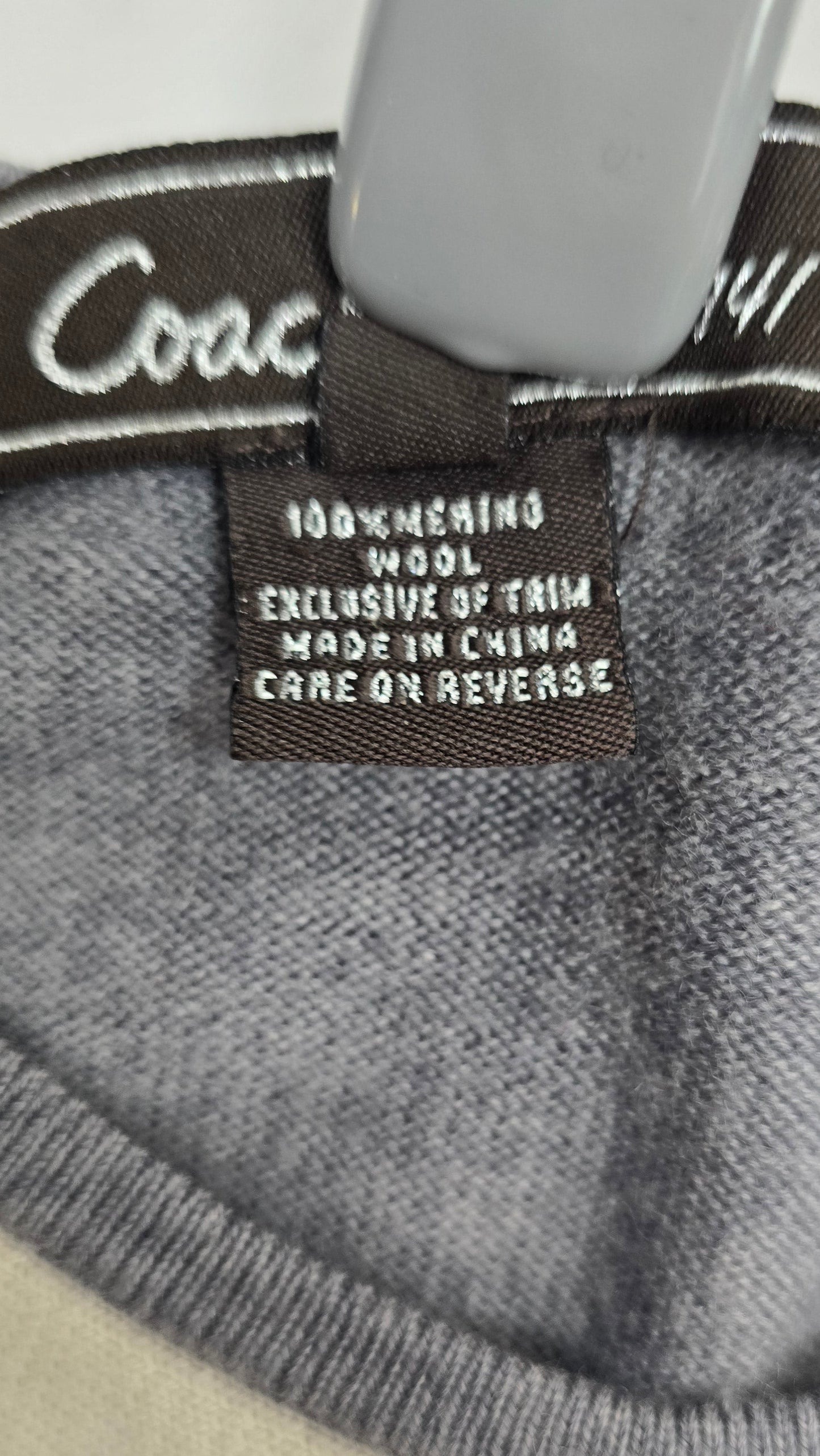 Coach Est. 1941 Grey Knit Cardigan