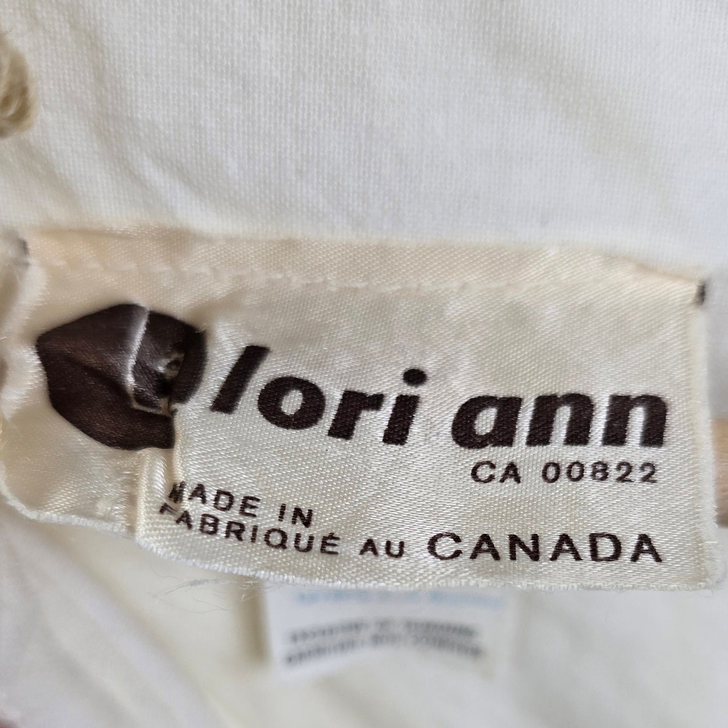Vintage 1970s Lori Ann Cream Lace & Crochet Prairie Boho Maxi Dress | Made in Canada