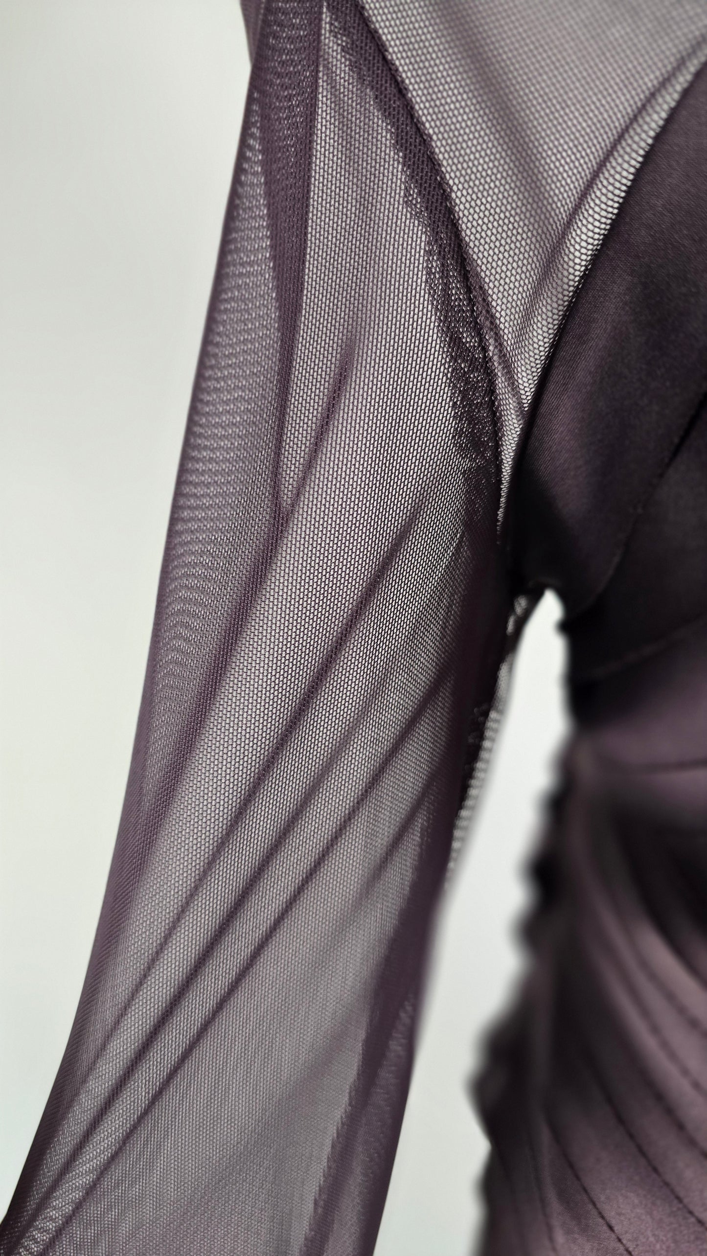 JS Collection Plum Satin 2-Piece Skirt Suit