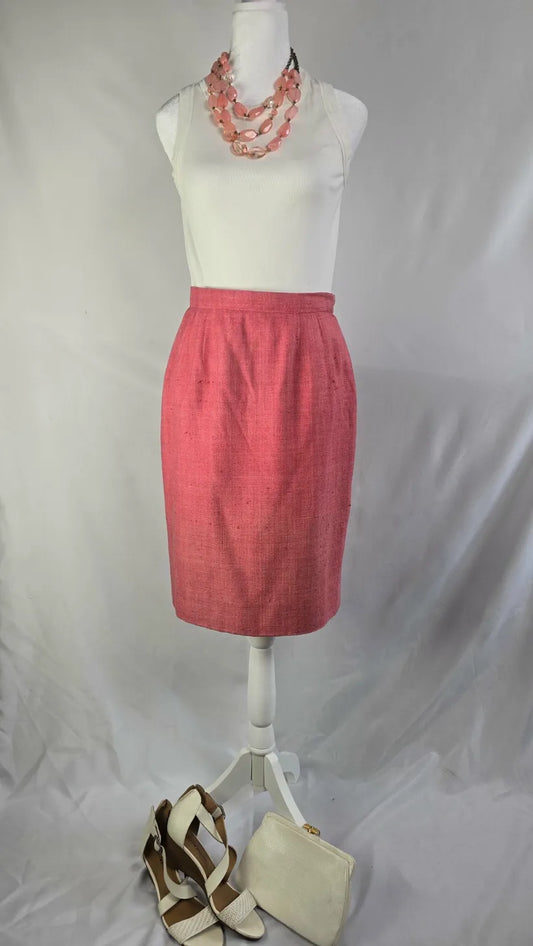 Valentino Boutique Vintage Woven Pencil Skirt
